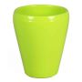 Vase conique pour orchidées NAZARABAD, céramique, vert pomme, 17cm, Ø14cm