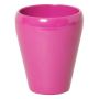 Vase conique pour orchidées NAZARABAD, céramique, rose fuchsia, 17cm, Ø14cm