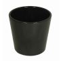 Pot en céramique pour orchidées BANEH, noir, 12,5cm, Ø13,5cm