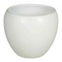 Pot à plantes blanc mat URMIA BASAR, céramique, 11,5cm, Ø14cm