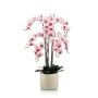 Orchidée artificielle Phalaenopsis CECILE, pot en céramique, rose-rose fuchsia, 100cm