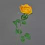 Fleur artificielle Rose PEZOS, jaune-orange, 60cm
