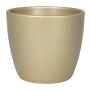 Pot de fleurs en céramique TEHERAN BASAR, or mat, 19,5cm, Ø22,5cm