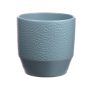 Cache-pot en céramique BIHAM, avec bosses, vert clair, 13,2cm, Ø13,5cm