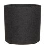 Cache-pot ARAYA, céramique, moucheté, noir, 15cm, Ø15cm