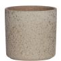 Cache-pot ARAYA, céramique, moucheté, vert, 10cm, Ø10cm