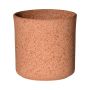 Cache-pot ARAYA, céramique, moucheté, marron, 13cm, Ø13cm