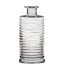 Vase bouteille en verre STUART avec rainures, transparent, 31cm, Ø14,5cm