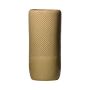 Vase décoratif en céramique DANYLO, motif losange, vert-marron, 28cm, Ø13cm