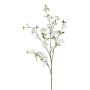Branche artificielle de cerisier du Japon FYNLOK avec des fleurs, blanc, 125cm