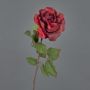 Rose velouté SINDALA, rouge, 60cm, Ø12cm