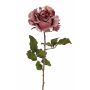 Rose velouté SINDALA, vieux rose, 60cm, Ø12cm