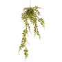 Chute de fougère type Capillaire de Montpellier artificielle ALEXIAN sur motte de mousse, vert, 60cm