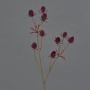 Branche de chardon artificielle (Eryngium) LOUKAS, bordeaux, 45cm, Ø1,5cm