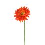 Gerbera en tissu HELLI, orange, 65cm, Ø12cm