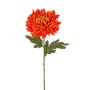 Chrysanthème en tissu DELPHINA, orange, 65cm, Ø14cm