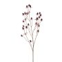 Chardon synthétique LOUKAS, rouge foncé, 70cm, Ø1,5cm