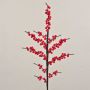 Branche artificielle de houx KUNJUAM avec baies, rouge, 80cm