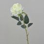 Rose artificielle ELEAZAR, blanc, 65cm, Ø9cm