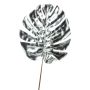 Fausse feuille de Philodendron Monstera Deliciosa AMETS, argent, 90cm