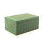 ®mosy Ökodur Bloc de mousse florale pour compositions de deuil VESDO avec grille métallique, poignée prise, support en bois naturel, vert, 23x15,5x11cm