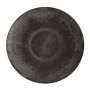 Plateau de service rond JEFFERSON, matière synthétique, noir, 5cm, Ø45cm