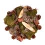 Décoration à saupoudrer QUIKISA en mousse, pommes de pin, bois, lichen, vert-brun, 500g