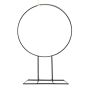 Anneau décoratif en métal FREYDIS avec pied, noir, 40cm, Ø28cm