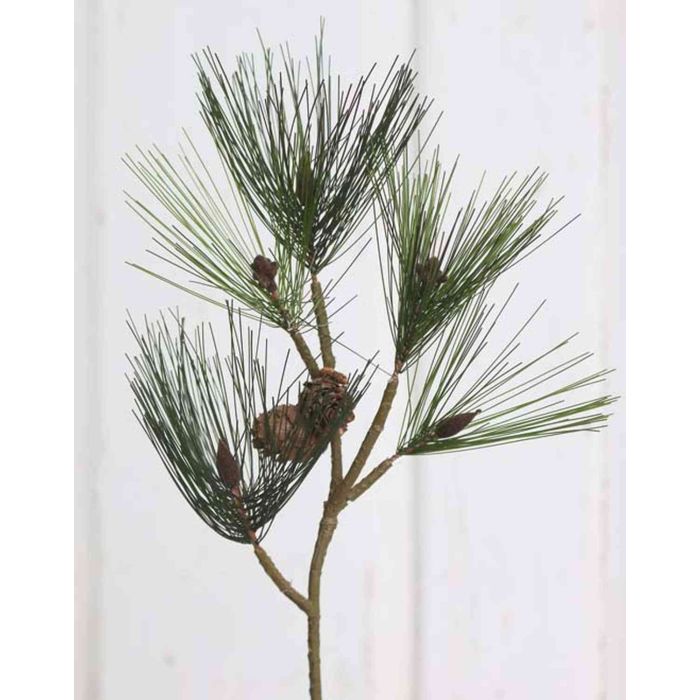 4 Branches De Sapin Artificiel Avec Pommes De Pin - 31 Cm, Réalistes, Résistantes Aux UV, Pour Décoration Noël