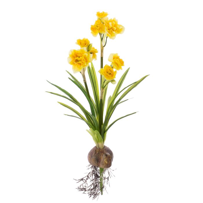 Acheter des Jonquille artificielle NEVIA avec un bulbe, jaune, 45cm, Ø3-6cm  - Fausses fleurs
