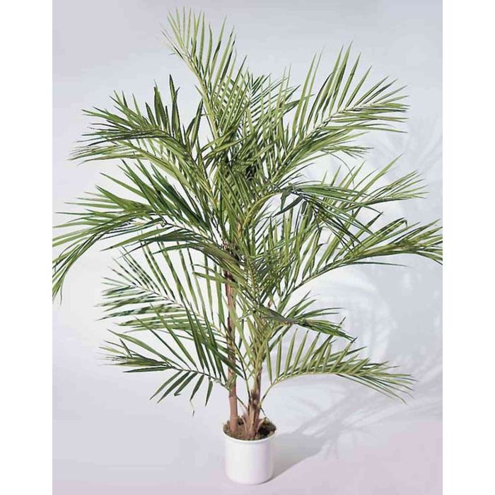 Palmier Aréca Artificiel 90cm Oairse - 12 Troncs, Pot Lesté - Pour Intérieur/extérieur - Décoration