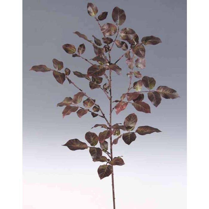 Acheter des Branche artificielle de feuilles de rosier URTE, rouge-brun,  85cm