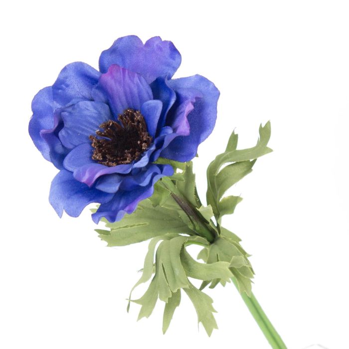 Acheter des Anémone en soie FRANCA, bleu-lilas, 35cm, Ø9cm - Fausses fleurs