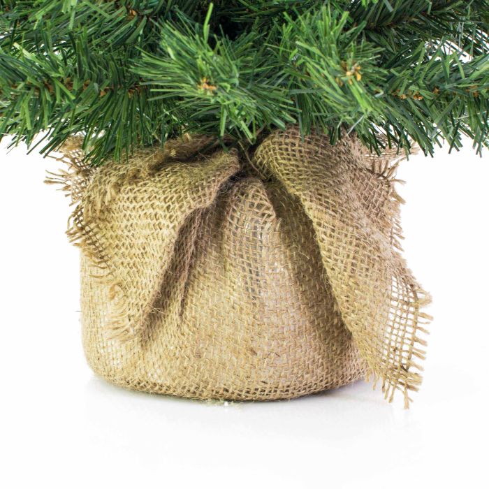 Acheter des Mini sapin artificiel VARSOVIE, sac de jute, 90cm, Ø 50cm -  Faux arbres