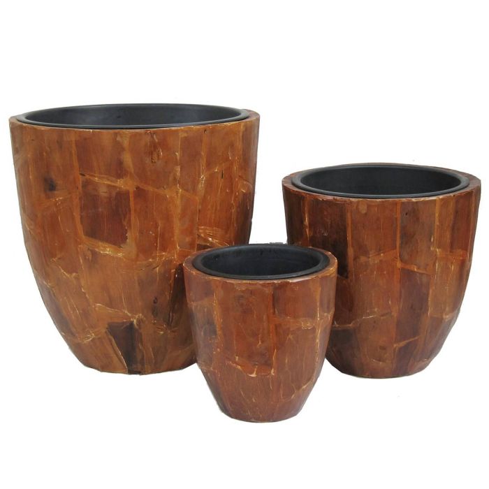 Lots de 4 caches pots 14x15,1cm