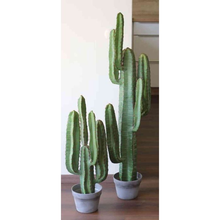 Acheter des Cactus colonne artificiel OLIVERO en pot décoratif, vert, 70cm