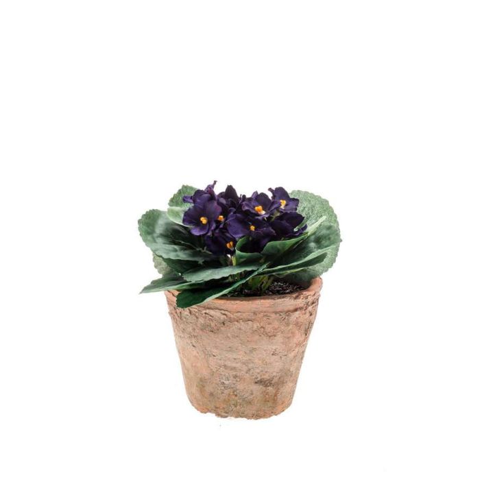 Acheter des Violette africaine artificielle MOLGAS en pot en terre cuite,  violet, 20cm