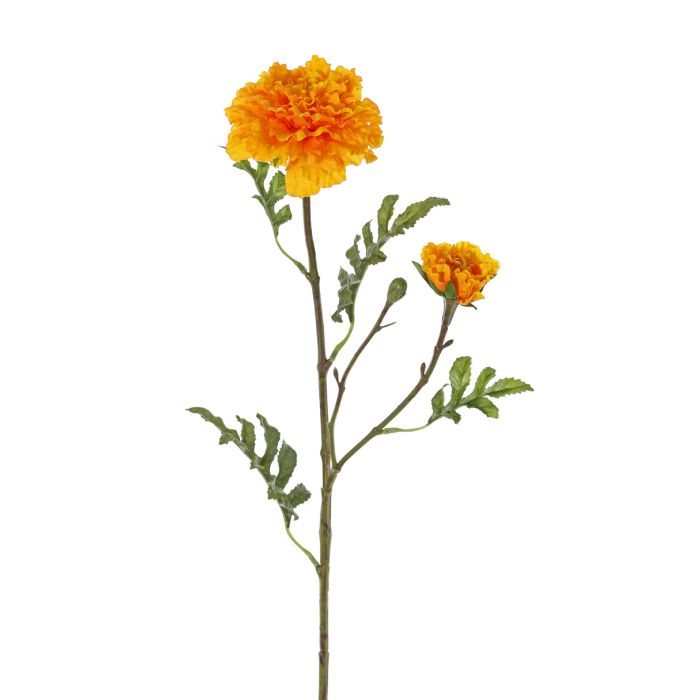 Acheter des Fleur artificielle œillet d'Inde ASTIE, orange, 60cm, Ø5-9cm