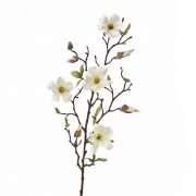 Magnolia synthétique LILO, crème, 75cm, Ø5-9cm