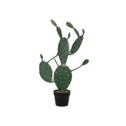 Cactus Opontia en plastique ALEJANDRO, vert, 75cm