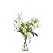 Bouquet de fleurs artificielles FEME, blanc, 105cm, Ø40cm