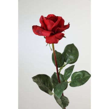 Rose artificielle AMELIE, rouge, 70cm, Ø8cm
