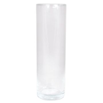 Vase à fleurs cylindrique SANYA OCEAN en verre, transparent, 26cm, Ø8,5cm