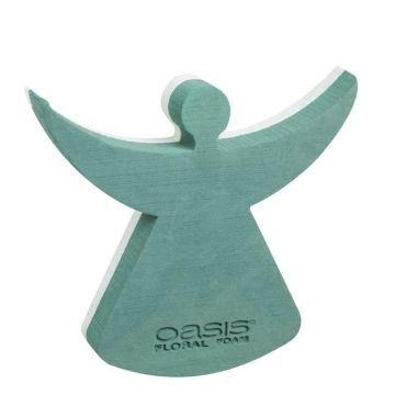 OASIS® Mousse florale humide en forme d'ange , fond en mousse rigide de polystyrène, vert, 33,5x30x6cm OASIS® Mousse florale humide en forme d'ange , fond en mousse rigide de polystyrène, vert, 33,5x30x6cm