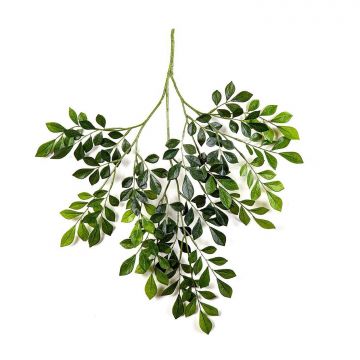 Branche de bois jasmin artificielle SCUTI, diff. inflammable, vert, 70cm