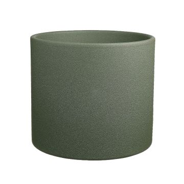 Cache-pot en céramique ALFIRK, structure sable, vert-gris, 31,1cm, Ø32,5cm