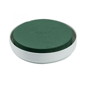 OASIS® Mousse florale humide dans une coupe pour des compositions florales, coupe en plastique, vert-blanc, 5cm, Ø30cm OASIS® Mousse florale humide dans une coupe pour des compositions florales, coupe en plastique, vert-blanc, 5cm, Ø30cm