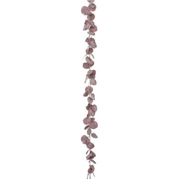 Guirlande artificielle d'eucalyptus PIVLOR, rouge bourgogne, 180cm