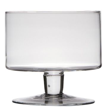 Coupe avec pied CORIE EARTH, verre, transparent, 18cm, Ø19cm
