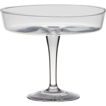 Coupe en verre avec pied MICK, transparent, 20,5cm, Ø24,5cm